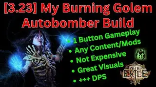 [3.23] My Burning Golem Autobomber Necromancer Build on POE ! Great for Affliction Juice !