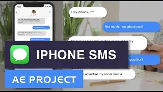IOS iMessage chat Animation - After Effects Template Project 🗨