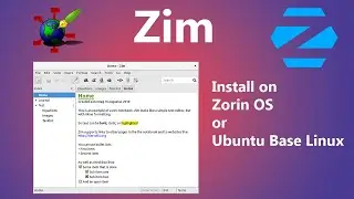 How to install Zim WiKi on Linux