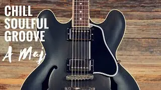 Chill Soulful Groove | Guitar Backing Track Jam in A