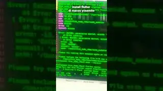 INSTALL FLUTTER DI MACOS YOSEMITE