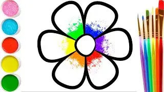 Bolalar uchun gul rasm chizish / Drawing Flower for children / Рисование цветок для Детей