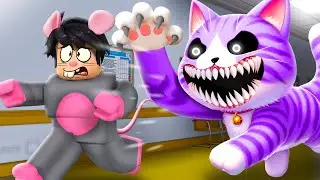 Escaping Evil CATNAP in Roblox