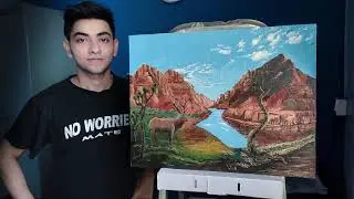 The Unknown Wilderness | Acrylic Landscape Painting | Denver Saldanha Art