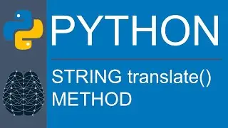 Python | Data Type | String | translate() Method Using Translation Table