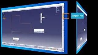 Creating two tangent arc corners using CATIA V5