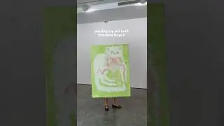 posting my art until someone buys it! #catpainting #artshorts