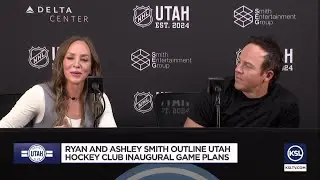 Ryan and Ashley Smith outline Utah Hockey Club inaugural game plans