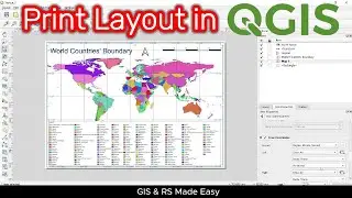 QGIS Tutorial Making a Map || Introduction to QGIS Print Layout