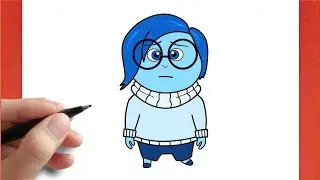 HOW TO DRAW SADNESS FROM INSIDE OUT EASY