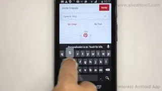 Pinterest Android App - How To Invite Friends From Your Contacts Through Email