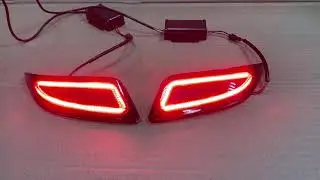 Катафоты в задний бампер дымчатые Toyota Camry 55 (14-17 год)