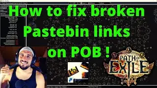 [Beginner's Guide] How to fix broken Pastebin links with error codes on POB !