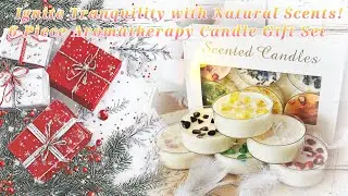 Perfect Blend of Natural Soy Wax & Dried Flowers🌿 Aromatherapy Candles Gift Set, Enjoy Every Moment💖