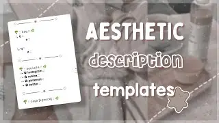 aesthetic youtube description templates! *FREE* || ꒰:🦋:↷ 𝚋𝚕𝚡𝚜𝚜𝚒