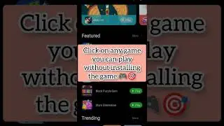 How to Play Instant Games in Playstore | Instant Games kaise Karen | #games | #shorts