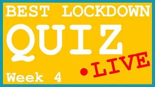 Live Online Quiz | Week 4 | Live Trivia Questions | Online Pub Quiz | Live Virtual Quiz 2020