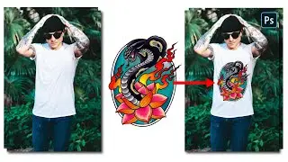Place logo on t-shirt in Photoshop | Photoshop Tutorial