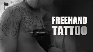 FREEHAND COLOR PHEONIX & DRAGON TATTOO | Hendric Shinigami Best Studio Tattoo Bali