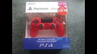 PS4 Magma Red Controller Unboxing