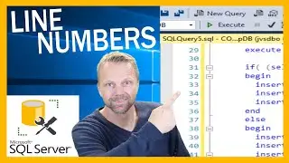 How to Enable Line Numbers in SQL Management Studio SSMS.