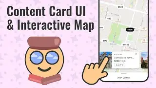 Figma tutorial: Content Card UI with Auto layout | Interactive Map animation