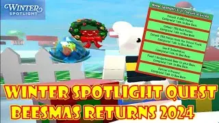 WINTER SPOTLIGHT EVENT *BEE BEAR 1-3 QUEST & TOKEN BADGE* IN BEE SWARM SIMULATOR [] ROBLOX