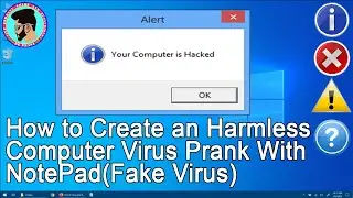 How to Creat an Harmless Computer Virus Prank With NotePad (Fake virus)