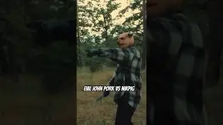John Pork threw a knife at NikPig