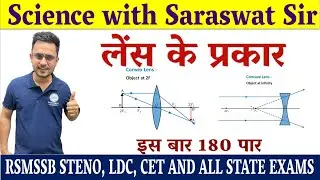 लेंस के प्रकार || Types of Lens II उत्तल और अवतल Type of Uttal and Avatal Lens By Saraswat Sir