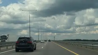 Проезд по новому участку М11 в обход Твери, направление Москва — Санкт-Петербург
