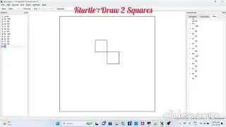 KTurtle Draw Two Squares | Learn basic coding in KTurtle | Coding with KTurtle | KTurtle tutorials