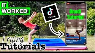 Trying TIKTOK Gymnastics Tutorials!