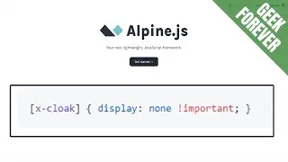 👨‍💻Fixing Animation Glitch in Alpine.js using X-Cloak