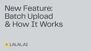 New Feature: Batch Upload & How It Works