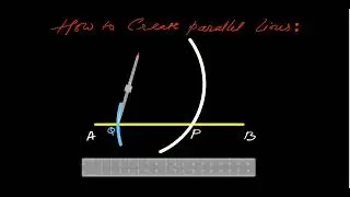 How to Draw Parallel Lines | How to create parallel lines using drawing instruments