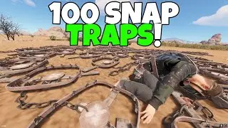 RUST | WE PUT 100 SNAP TRAPS IN A BUSY FIELD! *Absolute Chaos*