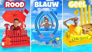 EEN BOOT BOUWEN IN 1 KLEUR!! - CHALLENGE! 