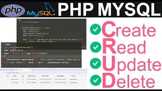 CRUD PHP MYSQL DATABASE PROJECT IN 20 Minutes Create Read Update Delete Data Tutorial for Beginners