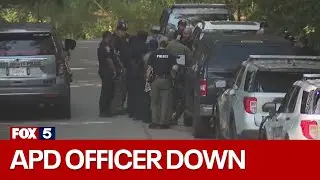 Atlanta officer shot while serving murder warrant | FOX 5 News