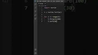 Draw a hexagon using turtle in Python