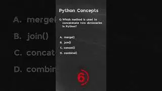 Which method is used to concatenate two dictionaries in Python? | Python Questions