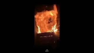 Горит квартира в Калининском районе