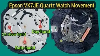 Epson VX7JE Quartz Watch Movement - How to Disassemble & Assemble tutorial.