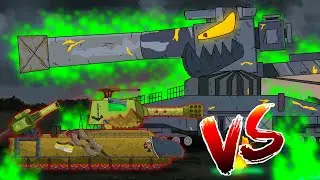 Mega Tank Ratte-44 vs Boss Dora - Cartoons about tanks