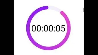 5 Seconds Countdown Timer with clock ticking sound
