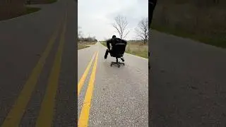 If people rode their office chairs to work.