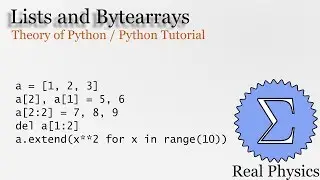 Lists and Bytearrays (Theory of Python) (Python Tutorial)