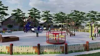 3D проект комплексного благоустройства городской территории от компании TORUDA