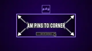 AM Pins To Corner After Effects Script Overview | Tamil